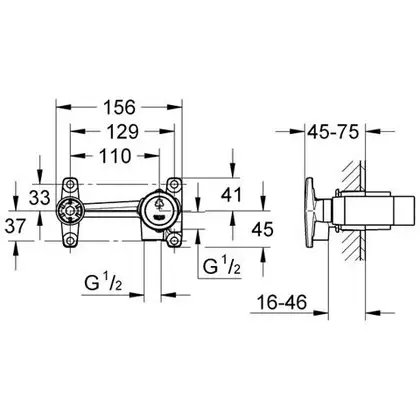 Grohe Non Rapido OHM Прихована частина для раковини (23571000)