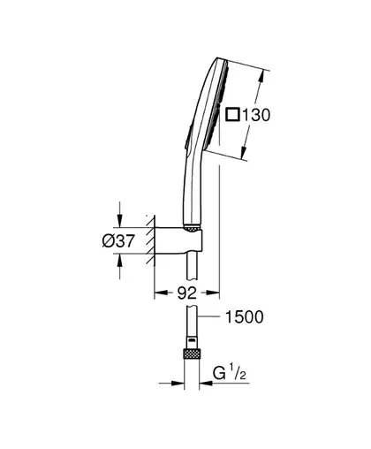 Grohe Rainshower SmartActive Душевой набор, хром (26589000)