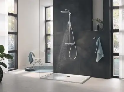 Grohe Rainshower System Душевая система с термостатом, хром (26647000) Grohe Rainshower System Душевая система с термостатом, хром (26647000)