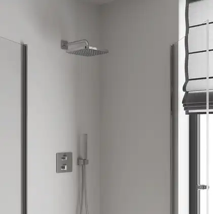 Верхній душ з настінним кронштейном Grohe Tempesta Cube (26687000) Верхній душ з настінним кронштейном Grohe Tempesta Cube (26687000)
