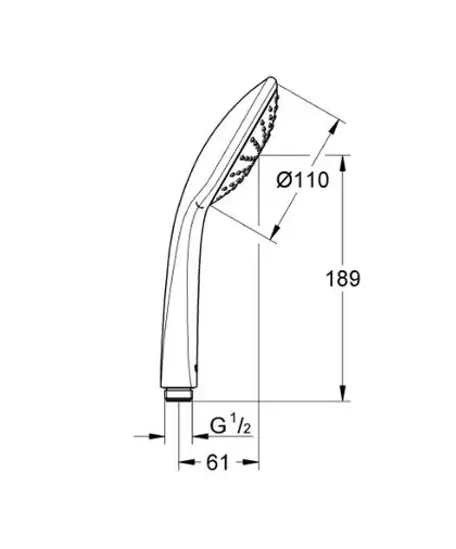 Ручний душ, 1 режим струменя Grohe Euphoria (27265000) Ручний душ, 1 режим струменя Grohe Euphoria (27265000)