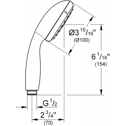 Ручний душ Grohe Tempesta 100, хром (27597001) Ручний душ Grohe Tempesta 100, хром (27597001)