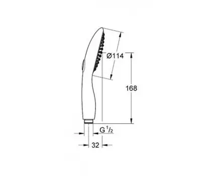 Душовий набір, Hansgrohe Rainfinity 130 3Jet, chrome (27671000)