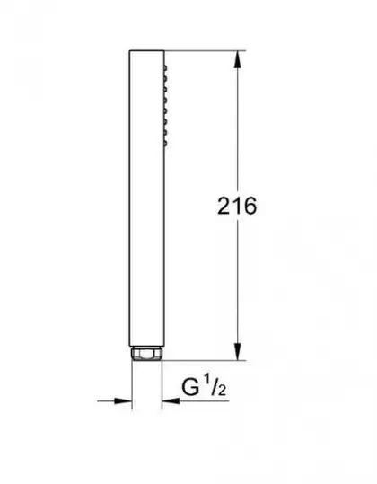 Ручний душ Grohe Euphoria Cube Stick, хром (27698000) Ручний душ Grohe Euphoria Cube Stick, хром (27698000)