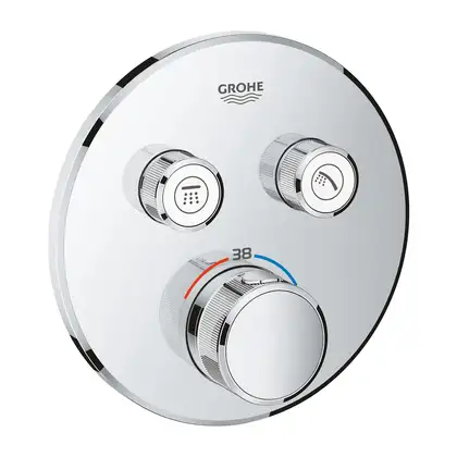Grohe Grohtherm SmartControl Термостат на 2 споживача, хром (29119000) Grohe Grohtherm SmartControl Термостат на 2 споживача, хром (29119000)