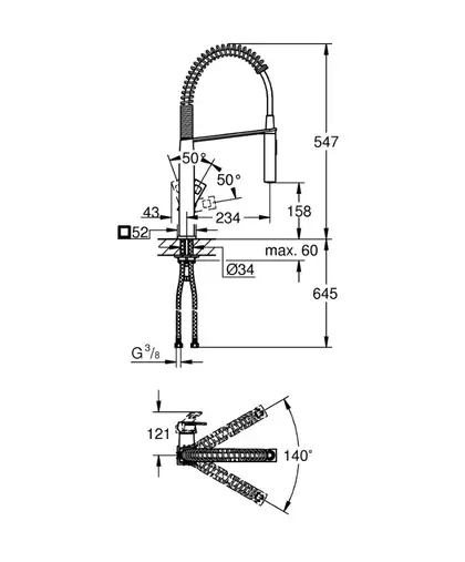 Grohe Eurocube Смеситель для кухни, SuperSteel (31395DC0) Grohe Eurocube Смеситель для кухни, SuperSteel (31395DC0)