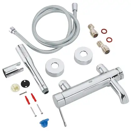 Змішувач для ванни Grohe Essence New з душовим гарнітуром, хром (33628001)