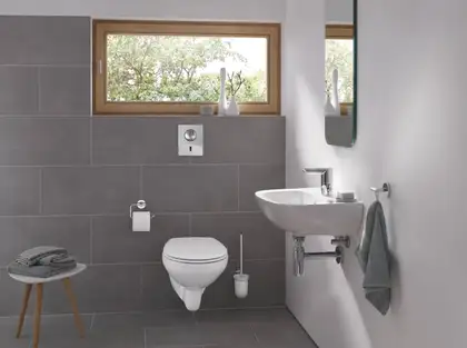 Grohe Bau Cosmopolitan E 6V Змішувач для умивальника, хром (36451000) Grohe Bau Cosmopolitan E 6V Змішувач для умивальника, хром (36451000)