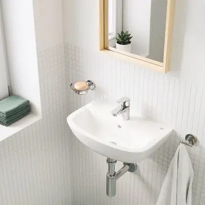 Умивальник підвісний Grohe Bau Ceramic 45, білий (39424000) Умивальник підвісний Grohe Bau Ceramic 45, білий (39424000)