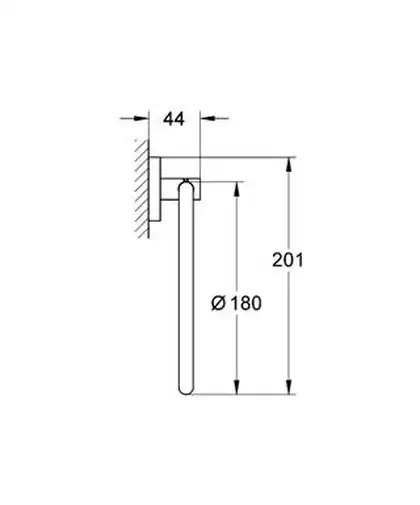 Кільце для рушника Grohe Essentials New (40365001) Кільце для рушника Grohe Essentials New (40365001)
