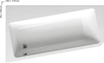 Ванна акриловая Ravak 10° 160 x 95 см, L (исполнение слева) (C831000000)