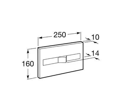 Спускная кнопка PL2 Dual, матовая Roca Pro (A890096002) Спускная кнопка PL2 Dual, матовая Roca Pro (A890096002)