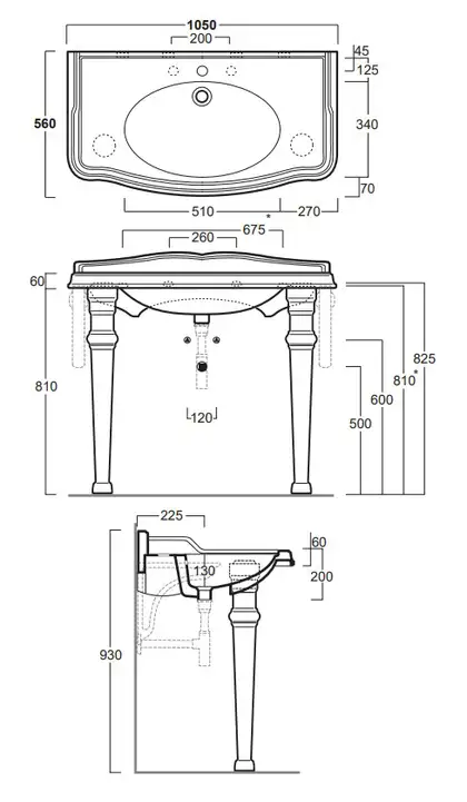 Simas Arcade Раковина 105x56 см, біла (AR874) Simas Arcade Раковина 105x56 см, біла (AR874)