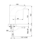 15454521 Solo Photocell Змішувач для раковини на фотоелементах, підкл. 1/2, хром Adell (15454521)