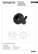 Гачок подвійний 104106030 Dark Bemeta Чехія
