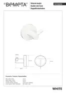 Гачок подвійний 104106034 White Bemeta Чехія