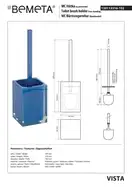 120113316-102 Vista Щітка WC підлогова синій Bemeta Чехія (120113316-102)