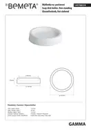 145708324 Gamma: Мильниця, окремостояча, біла Bemeta Чехія (145708324)