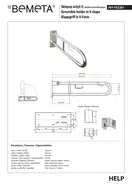 301102281 HELP: поручень U-подібний 813mm, нерж.полірована Bemeta Чехія (301102281)