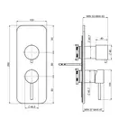 Fima Carlo Змішувач для душу Spillo Up (F3039X6CR), Fima