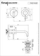 Fima Carlo Змішувач для умивальника Spillo Up (F3051NLX9CR), Fima