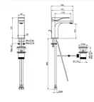 Fima Carlo F3721CR.WS Змішувач для умив. Quad , хром Water Saving  Fima ІТАЛІЯ