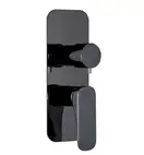 Fima Carlo F3729X6NS Накладка Quad , на два-три виходи , black matt   Fima ІТАЛІЯ