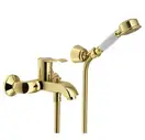 SI98110GDP Змішувач для ванни Royal Gold PVD з душовим комплектом золото Nobili ІТАЛІЯ (SI98110GDP)