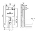 Oli 74 Plus S90 Инсталляция для унитаза (601803)