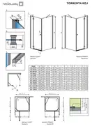 Radaway Torrenta KDJ Душевая кабина 80x100, хром/прозрачная (132250-01-01R)
