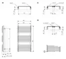 Рушникосушка 870x450 Quadrus Slim WGQUS087045K9M5SX Terma