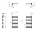 Рушникосушка 1110х500 Warp S WGWAS111050K9M5GD Terma