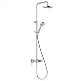 Logo Dual Shower System з змішувачем 6808305-00 верхній душ+ручний душ, хром Kludi НІМЕЧЧИНА