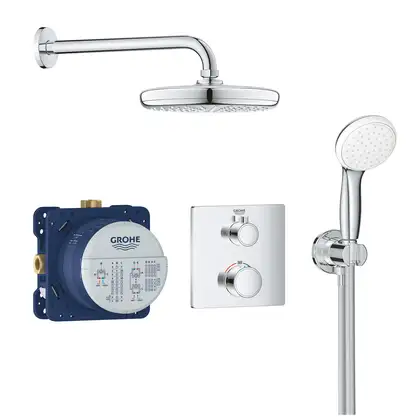 Душова система прихованого монтажу з термостатом Grohe Grohtherm Convent. Concealed (34729000) Душова система прихованого монтажу з термостатом Grohe Grohtherm Convent. Concealed (34729000)