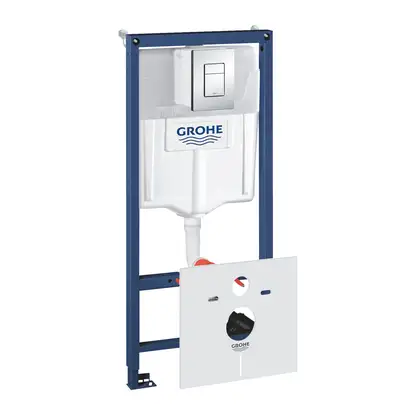 38775001 Компл. інст. для підв/унітаза Rapid SL,WC,1,13m,Set 4in1 з клавіш Skate Cosmopolitan GROHE (38775001)