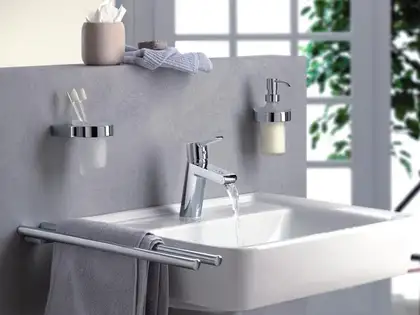 Стакан A-XES 4897505 для зубних щіток з тримачем KLUDI Стакан A-XES 4897505 для зубних щіток з тримачем KLUDI