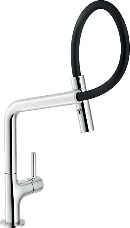 MP119400CR Змішувач кухонний Lamp, лійка з ручним душем на магніті, хром Nobili ІТАЛІЯ (MP119400CR) MP119400CR Змішувач кухонний Lamp, лійка з ручним душем на магніті, хром Nobili ІТАЛІЯ (MP119400CR)