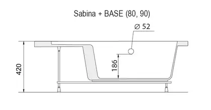 Ravak Sabina 80 Панель для душевого поддона (A914001020) Ravak Sabina 80 Панель для душевого поддона (A914001020)