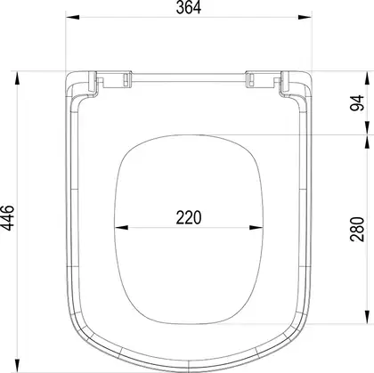 Сидіння з кришкою WC Classic, Біле Ravak Чехія (X01672)
