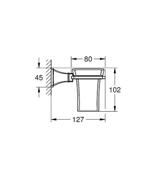 Тримач зі склянкою Grohe Grandera (40626000) Тримач зі склянкою Grohe Grandera (40626000)