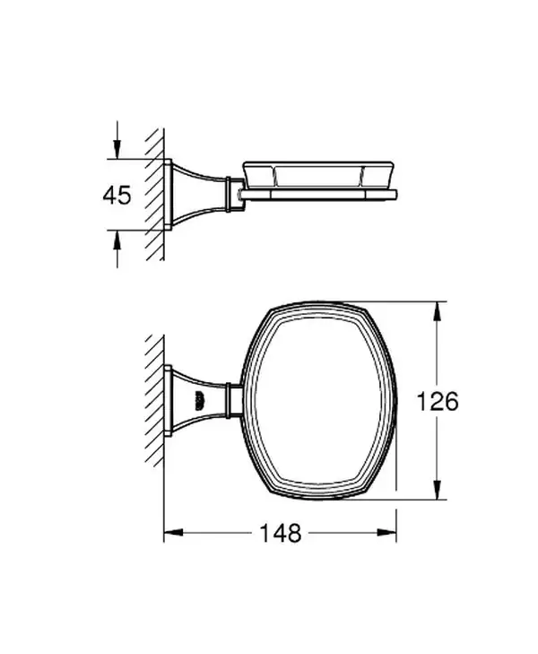 Grohe Тримач з мильницею (40628000) Grohe Тримач з мильницею (40628000)
