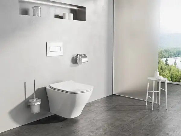 Сидіння з кришкою WC Classic RimOff, біле Ravak Чехія (X01673)