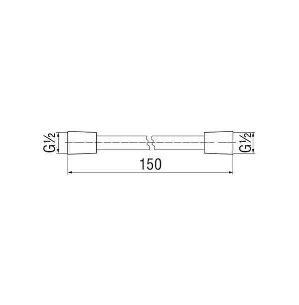 AD135/57BM Шланг для душу 150см чорний мат Nobili ІТАЛІЯ (AD135/57BM) AD135/57BM Шланг для душу 150см чорний мат Nobili ІТАЛІЯ (AD135/57BM)