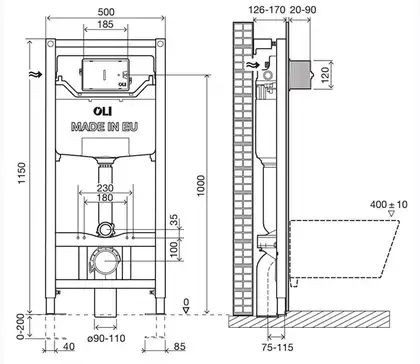 Інсталяція OLI 120 PLUS OlIPure (152972/880780),механічна Oli Португалія Інсталяція OLI 120 PLUS OlIPure (152972/880780),механічна Oli Португалія