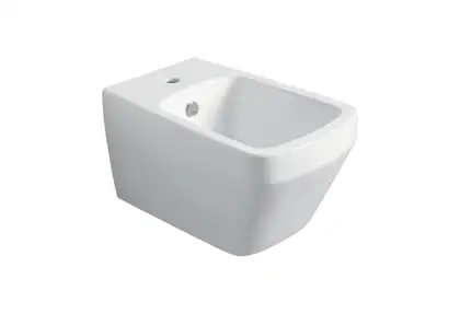 BB19/F87(F85)  (WHITE) Біде BB 19 підвісне, біле+Комплект кріплень F87(F85) до BB18/BB19 SIMAS ІТАЛІЯ (BB19/F87(F85)  (WHITE))