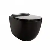 Унітаз Vignoni Rimless VI18 підвісний MATTE BLACK + Комплект кріплень F85 SIMAS ІТАЛІЯ (VI18/F85 (MATTE BLACK))