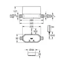 Інтелектуальний контролер води з 3-ма датчиками Grohe Sense Guard (22502LN1)