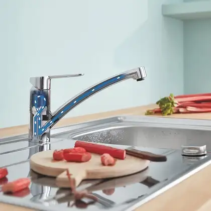Grohe BauEco Смеситель для кухни, хром (31680000) Grohe BauEco Смеситель для кухни, хром (31680000)