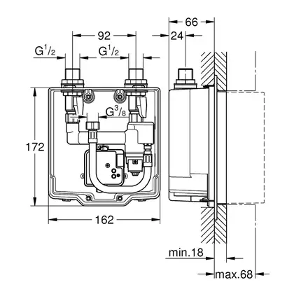 Grohe Eurosmart Cosmopolitan E Монтажний блок (36336001)