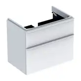Geberit SMYLE Square тумба 73,4*61,7*47см, под умывальник, с 2мя ящичками, белый глянец (500.353.00.1)